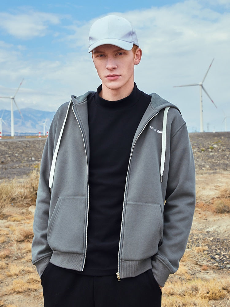 Pioneer Camp New Spring 100% Cotton Jackets Men Hooded Streetwear Slim Fit